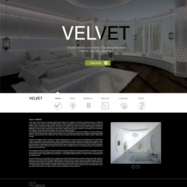 Стильная мебель для спальни "Velvet"